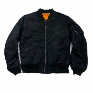 ◆ALPHA INDUSTRIES /アルファ インダストリーズ /MA-1/フライトジャケット /リバーシブル /ナイロン/(メンズ)sizeL/BLK /ブラック 