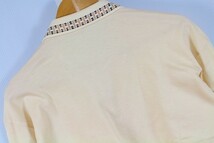 DAKS LONDON ダックス 綺麗め ポロシャツ トップス 長袖 薄手 ウェア ゴルフ 日本製 L 薄肌色 メンズ [776523]_画像4