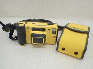 ☆D640-60　⑭MINOLTA ミノルタ WEATHERMATIC DUAL35 デュアル35 防水カメラ フィルムカメラ　中古現状品　ソフトケース付き