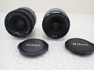☆D683-60　27 Nicon ニコン NIKKOR ニコール 一眼レフカメラレンズ 24mm 1:2.8 2.8、Nikon Zoom-NIKKOR 35-70mm F3.3-4.5　レンズまとめ