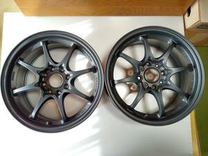 RAYS　CE28N　16x7JJ　4穴　PCD114.3　INSET42　半艶ブラック　2本セットA