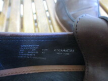 ■COACH/ コーチ メンズ ローファーシューズ ビジネスシューズ 革靴 ブラウン 26cm_画像6
