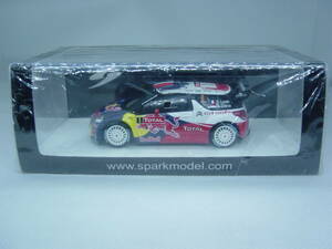 送料350円～ 【ケース割れあり】spark 1/43 Citroen DS3 Winner WRC Monte Carlo 2012 #1 S.Loeb/D.Elena シトロエン ローブ モンテカルロ