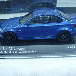 送料350円～ MINICHAMPS 1/43 BMW 1er M Coupe 2011 Blue metallic 1シリーズの画像2