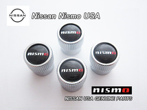 ニッサン【NISSAN】米国US純正ホイール-エアバルブキャップ4個NISMO/USDM北米仕様ニスモUSAバルブステムキャップGT-R.370Z.NOTEノート_画像1