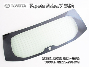 プリウスα【TOYOTA】ZVW40トヨタPRIUS.Vワゴン純正USリアガラスAssy/USDM北米仕様アルファPriusVバックドアクリアウインドウUSA素ガラス