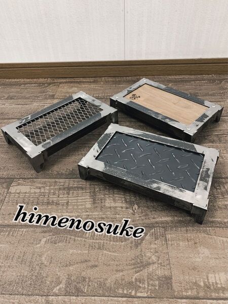 ☆送料込み☆無骨なミニラック即購入OK 男前 インテリア 花台 什器 アガベ 多肉植物 観葉植物 小物置き