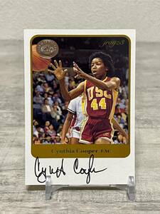 ★ 名作！NCAA直書きサイン ★ Cynthia Cooper ★ 2001 Fleer Greats of the Game Autograph / NCAA / The USC Women of Troy