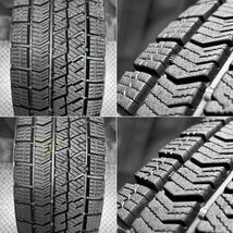 8.5～9分山★ブリヂストン VRX2 155/70R13＆社外アルミ 4本 №B231120-B1 ミライース プレオプラス バモス等/13インチホイールスタッドレス_画像3