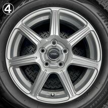 22年製深溝美品★ブリヂストン VRX2 215/60R16&社外アルミ 4本 №B231115-B1 オデッセイ ヴェゼル CX-3等/5H 114.3 ホイール*スタッドレス_画像8