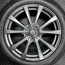 深溝美品★225/55R18 DUNLOP SJ8&社外アルミ 4本 №BT231116-B1 52エルグランド SKフォレスター等 7.5J +55 5H 114.3/ホイールスタッドレス_画像8