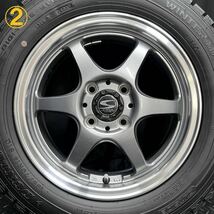 9分山美品★社外アルミ＆165/70R14 DUNLOP WM01 4本 №BT231116-B3 ハスラー キャストアクティバ等/14インチホイールスタッドレスセット_画像6