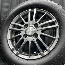 8.5～9分山★ブリヂストン VRX2 155/70R13＆社外アルミ 4本 №B231120-B1 ミライース プレオプラス バモス等/13インチホイールスタッドレス_画像10