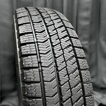 8.5～9分山★ブリヂストン VRX2 155/70R13＆社外アルミ 4本 №B231120-B1 ミライース プレオプラス バモス等/13インチホイールスタッドレス_画像4