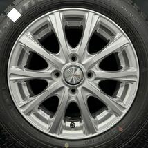 22年製ほぼ新品★165/65R14 国産スタッドレス&wedsアルミ 4本 №231127-S2 ハスラー フレアクロスオーバー等/14インチホイールスタッドレス_画像7