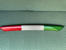希少 アバルト リアル カーボン シリーズ４＆５ フロントリップ スプリッター カバー イタリア国旗色_画像1