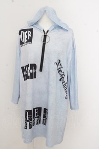 NieR Clothing / PALE BLUE HALF ZIP PULLOVERパーカー O-23-09-30-091-PU-TO-IG-ZT077