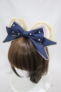 Angelic Pretty / プレゼントBearカチューシャ ネイビー H-23-11-06-1013-AP-AC-NS-ZH