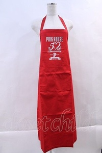 PINK HOUSE / G 50th Anniversary apron red I-23-11-09-163-LO-ZA-HD-ZI