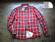 新品 2.6万 もこもこ M/ノースフェイス シェルパフリース チェック フリース シャツ ジャケット THE NORTH FACE CAMPSHIRE SHIRT_画像1