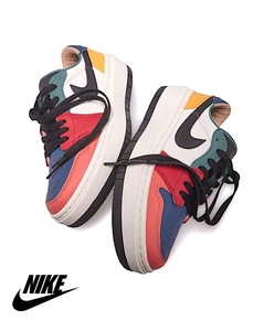 プラットフォーム 厚底 レディースモデル 26cm/ナイキ エアジョーダン 1 ロー エレベート マルチカラー Nike Air Jordan 1 Elevate Low