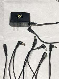 【中古】VISUAL SOUND 1SPOT 9V AC-ADAPTER + MC5 MULTI セット パワーサプライ【動作確認済】