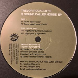 [ Trevor Rockcliffe - A Sound Called House EP - Mentor MENT001 ] Mr G