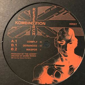 [ The Advent - Comply EP - Kombination Research KR007 ]