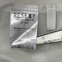 RESEXXY　リゼクシー　バックシャンシアーシャツ　Fサイズ　ホワイト　透け感あり　ミディ丈　S5.2-273　USED_画像9