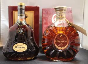 ★未開栓古酒★COGNACコニャックHennessy ヘネシー　REMY MARTIN レミーマルタン XOスペシャル 2本まとめて★