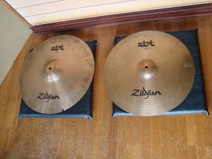 Zildjian ジルジャン　ZBT　クラッシュ　シンバル　18インチ　17インチ　2枚セット　割れ加工あり　