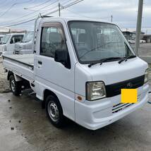 1万円~売り切り サンバートラック 車検満タン7年11月迄 エアコン パワステ 切替4WD 5速MT マニュアル 事故・修復歴なし 軽トラック_画像1