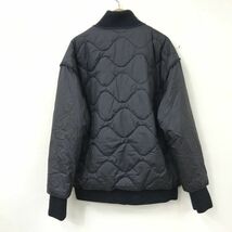 N288-N◆美品◆ ZARA ザラ キルティングジャケット 中綿 ニットドッキング レディース ◆ sizeL ブラック 黒 ポリエステル_画像6