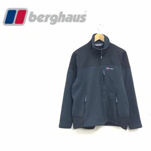 N615-F-N◆ berghaus バーグハウス フリースジャケット ジップアップブルゾン ポーラテック◆ sizeS ポリエステル100 ブラック メンズ 秋冬