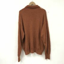 N923-D◆22AW◆ phlannel フランネル Mohair Silk Skipper Pullover ニット セーター◆size3 ブラウン系 ウール モヘヤ ゆったり_画像6