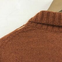 N923-D◆22AW◆ phlannel フランネル Mohair Silk Skipper Pullover ニット セーター◆size3 ブラウン系 ウール モヘヤ ゆったり_画像8