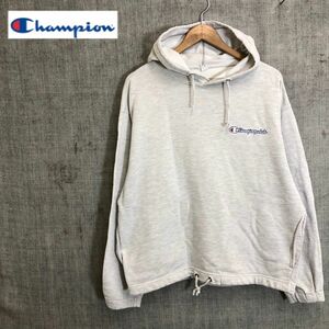 N1673-F-N◆ Champion チャンピオン パーカー スウェットシャツ ◆ sizeM コットン ポリエステル レーヨン ホワイト 古着 メンズ 秋冬 ロゴ