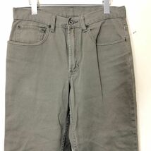 N1658-F-N◆ LLBean エルエルビーン チノパンツ ボトムス ジッパーフライ ◆ size32×30 コットン100 カーキ 古着 メンズ_画像3