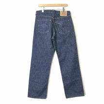 N2036-F◆ 美品 ◆ Levi's リーバイス デニムパンツ ジーンズ ジッパーフライ ◆ size W34 コットン100 インディゴブルー 古着 メンズ_画像6