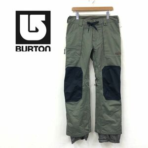 N2181-K◆良品 BURTON バートン スノーパンツ◆sizeM カーキ ウィンタースポーツ スノボー スキー メンズ DRYRIDE ポリエステル