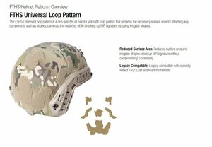 LANGSKIP HELMET FUZZ for OPS FTHS Helmet （CRYE LBT FERRO MILITARILY MULTICAM SPIRITUS SYSTEMA）