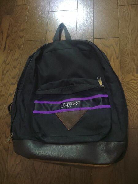 JANSPORT EASTPAK GREGORY　バックパック　革　スウェード　黒　古着　ヴィンテージ