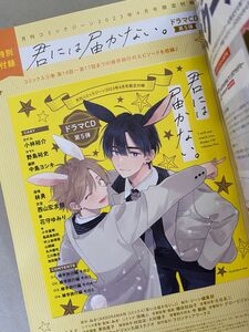 月刊コミックジーン4月号　君には届かない　みか ドラマCD　第5弾　特別付録