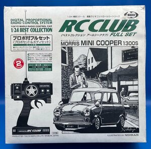 ☆3K288　RC　マルイ　1/24　精密スケール　電動ラジオコントロールカーシリーズ　モーリス　ミニクーパー　1300S　ジャンク品