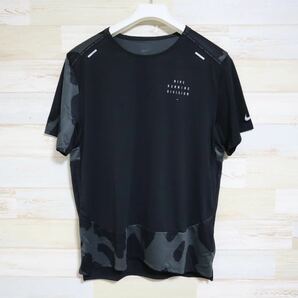 新品 Mサイズ NIKE ナイキ DRI-FIT ランニング　ディビジョン　ショートスリーブシャツ　半袖シャツ　Running Division ブラック　黒