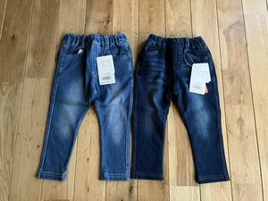 新品 ブランシェス デニムパンツ セット 90センチ