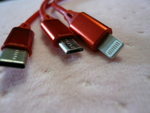 ■けんけつちゃんグッズ■献血■３in１ 巻き取り式 USB充電ケーブル■日本赤十字社■非売品■未使用■_画像8