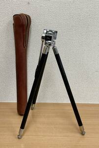 【昭和 初期！？レトロ Cine 三脚】ケース付★全長約116.5cm/昔の三脚/S510-476