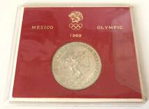 ☆メキシコオリンピック記念　25ペソ銀貨　1968☆em92_画像1