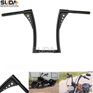 ! height 41cm cable hole have Harley XL883 / 1200 X48 Dyna Softail Fatboy handlebar black Z bar Ape 